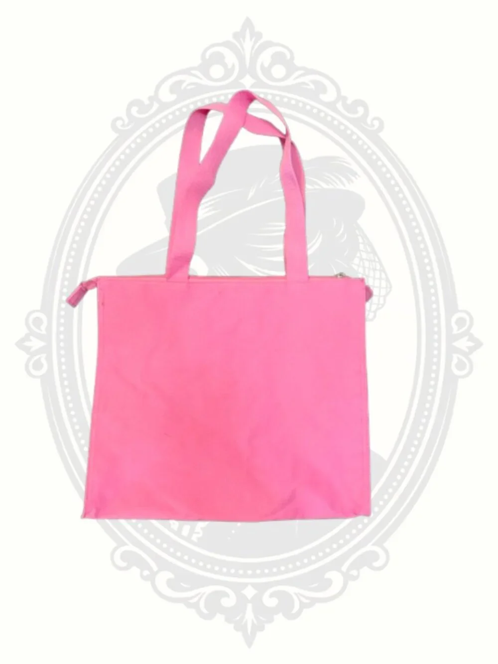 Disney Princess Pink Zippered Tote Bag Snow White Belle Cinderella Aurora Girls